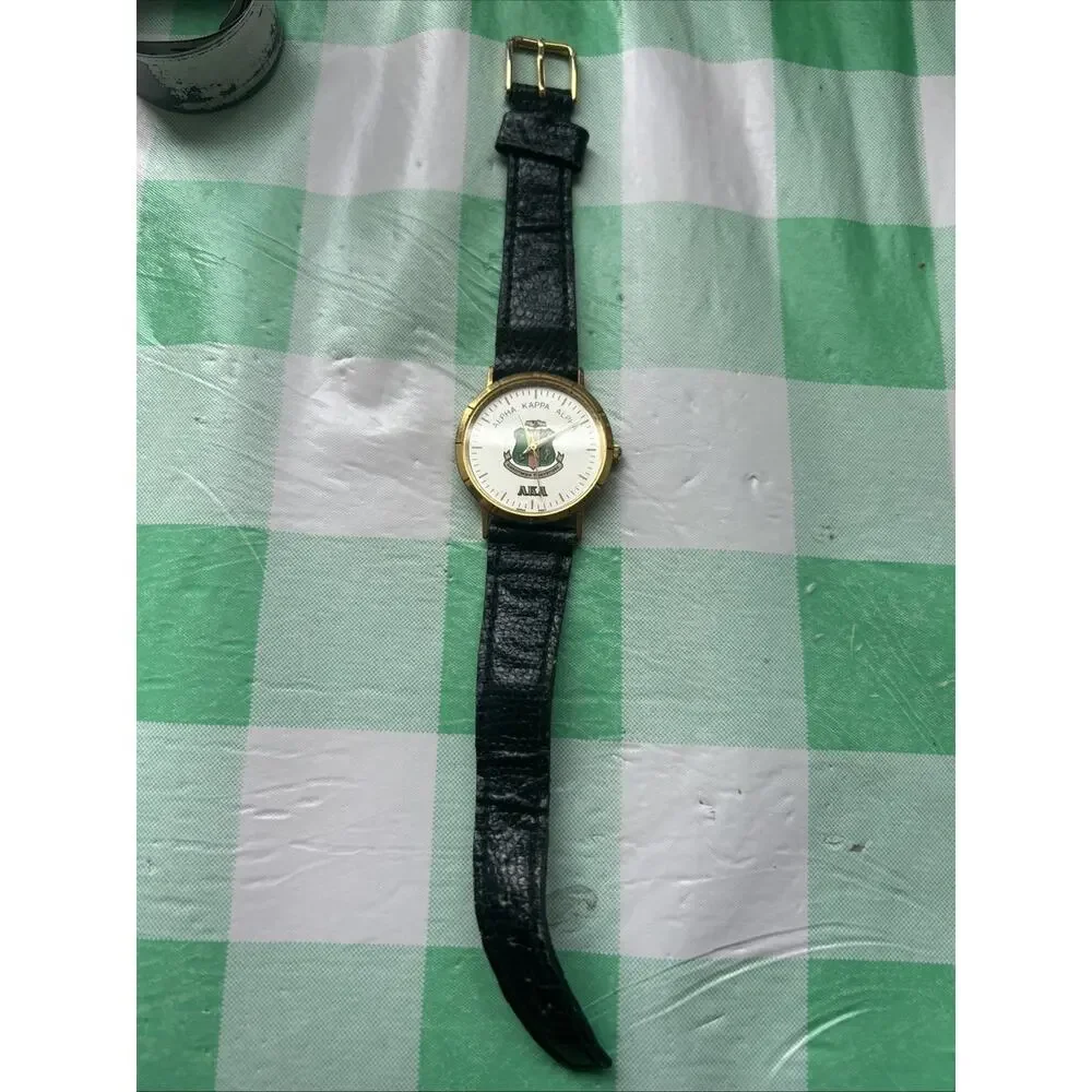 Vintage Alpha Kappa Alpha 18k Gold Plating Women’s Quartz Watch